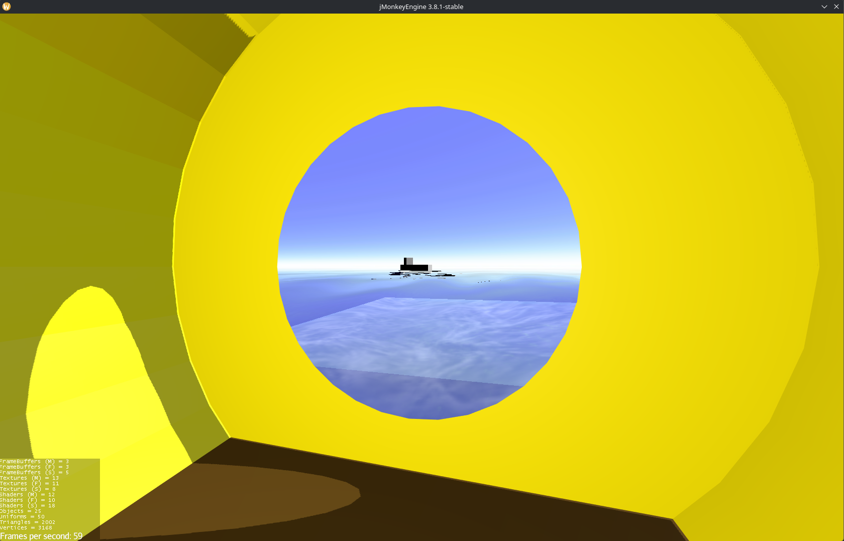 Image of a ship viewable on the sea